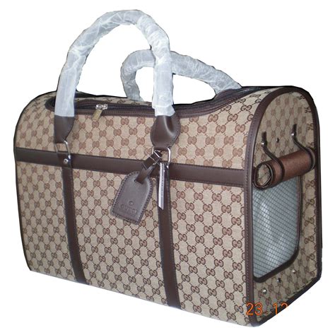 gucci inspired dog carrier|Gucci tote with cat.